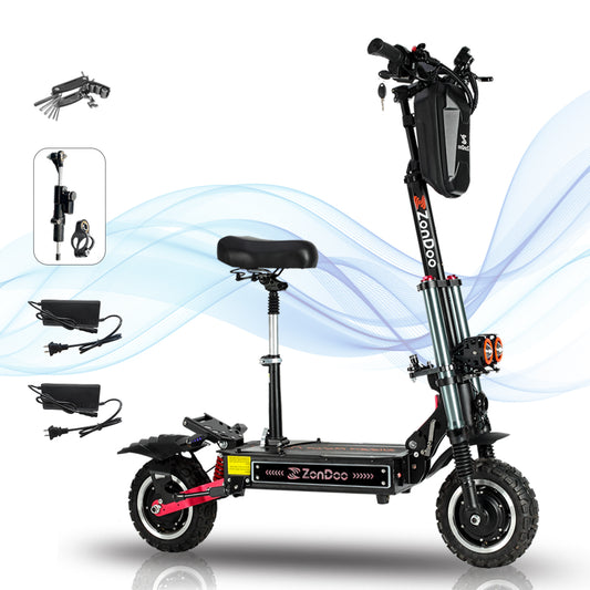 Scooters électriques hors route ZonDoo ZO03 PLUS 60V 11 pouces 5600W 