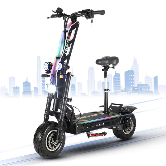 ZonDoo RoadHitter 13Inch 72V 8000W Electric Scooter 68MPH Fastest Speed