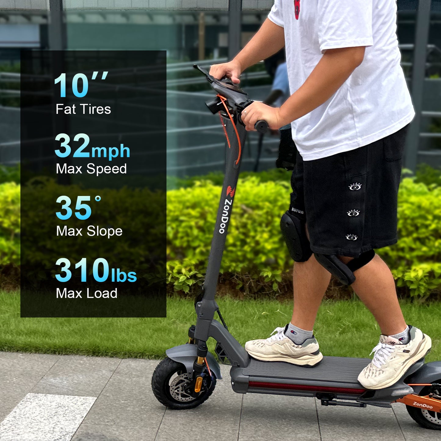 ZonDoo ZU10 800W 32MPH Refurbished Electric Scooter (Used / 90% New)