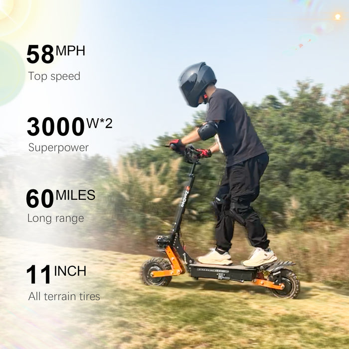 Electric Scooter Adults 50MPH 5600W Dual Motor Off Road E scooter 