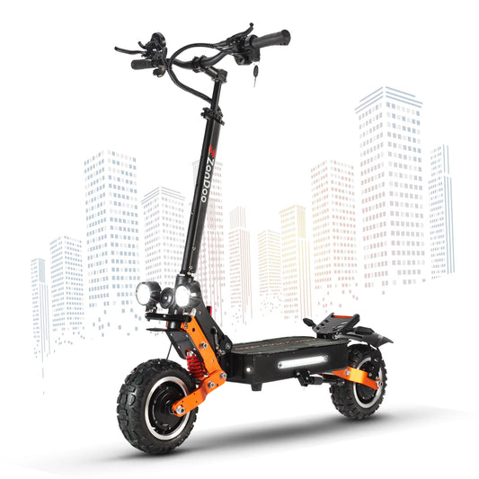 Scooter électrique ZonDoo ZO01 PLUS 5600w 11 pouces 60V 80Km / h